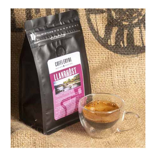Blas ar Fwyd: Coffi Eryri Llanrhost Ffa Cyfan, 1kg