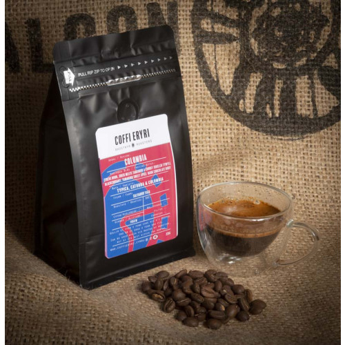 Blas ar Fwyd: Coffi Eryri Columbia, 225g Ground.jp
