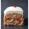 Clam's Handmade Cakes, Vegan Coconut and Cherry Loaf Cake, 2 x 2lb tin cake whole unsliced