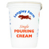 Blas ar Fwyd: Longley Farm, Single Cream, 450ml Po