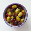 F2101501 - Real Olive Co. Marinated Siciliana Olives, 185g Deli Pot