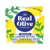 Real Olive Co, Organic Lemon, Thyme & Black Pepper Pitted Olives (LIMONE), 150g Pot
