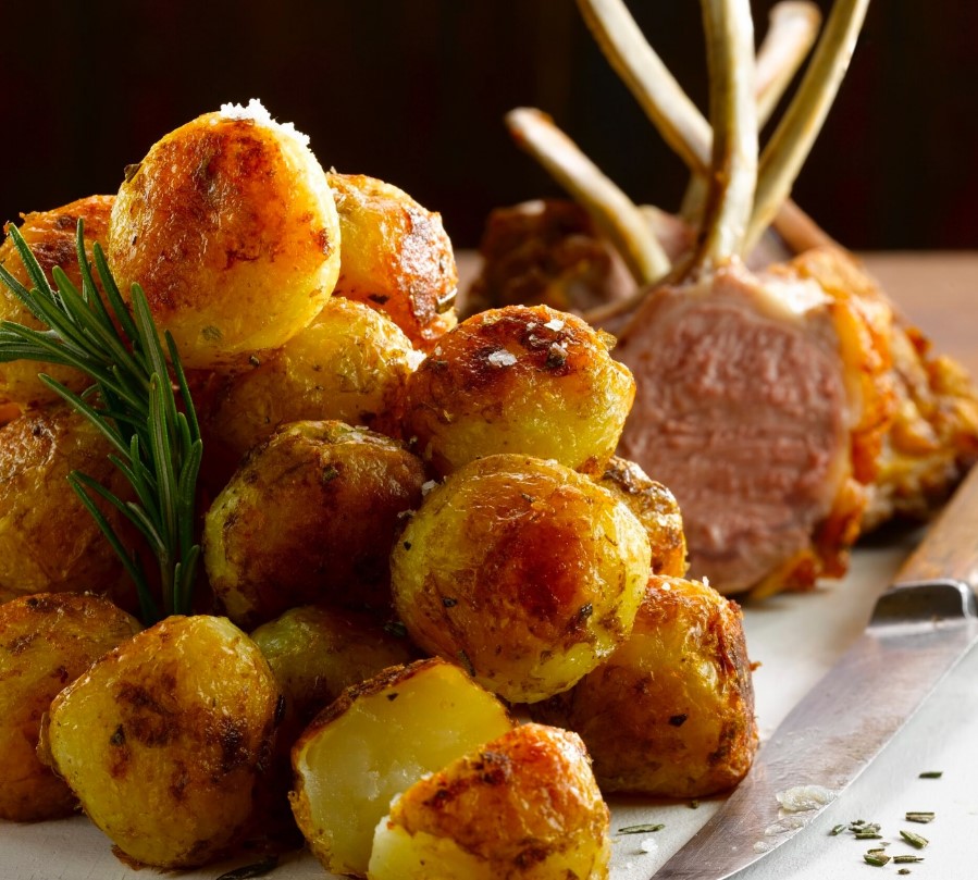 Blas y Tir Pembrokeshire Earlies roasted