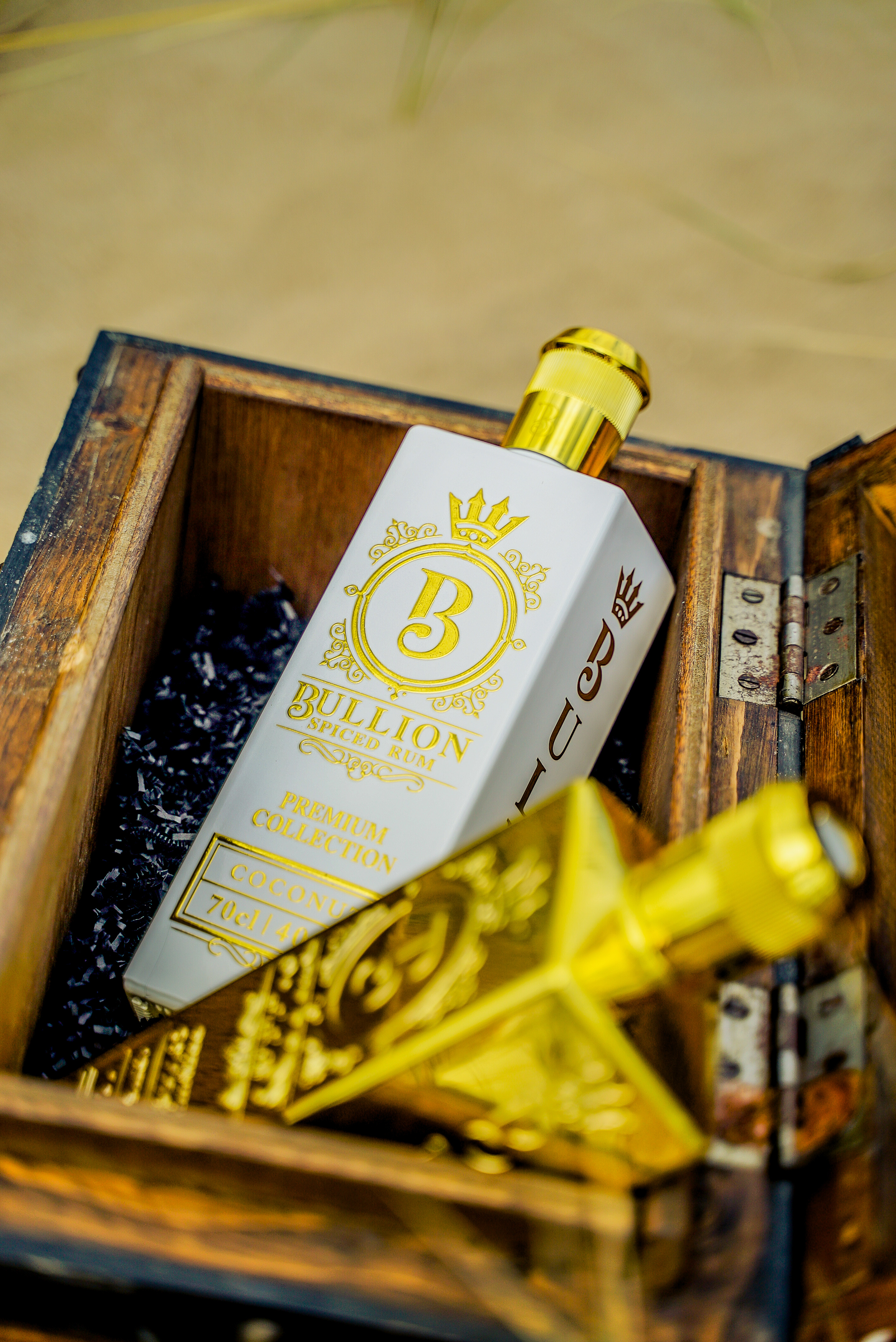 Bullion Rum - Original and Coconut in chest