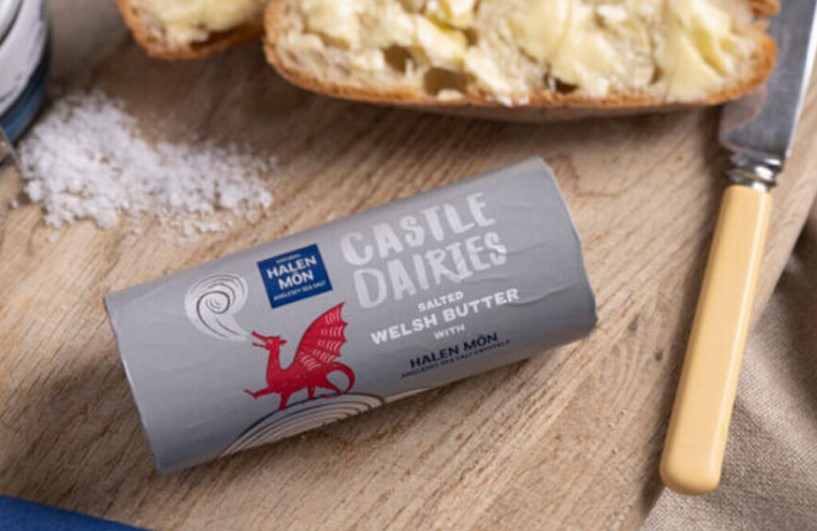Castle Dairies butter on board