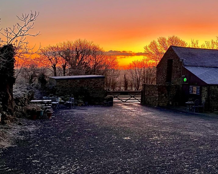 Cinnamon Grove Farm in winter sun