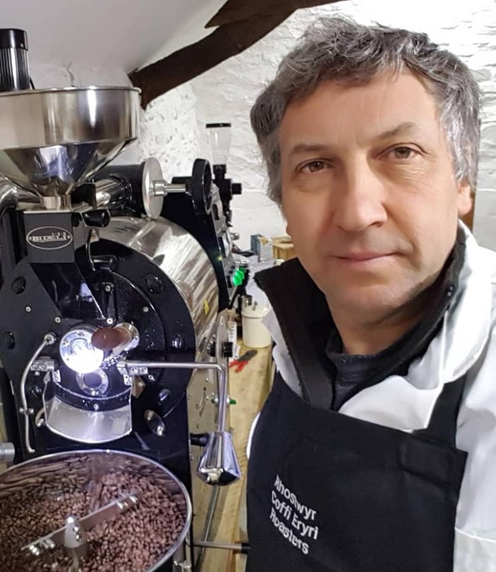 Coffi Eryri founder Wyn Jones
