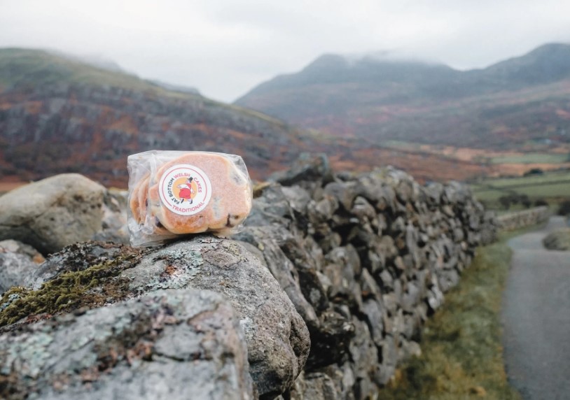Fat Bottom Welshcakes on dry stone wall