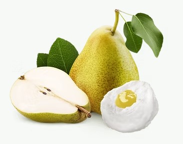 Flavour Moments Goats' Cheese pearls with pear