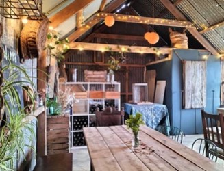 Hebron Vineyard tasting area