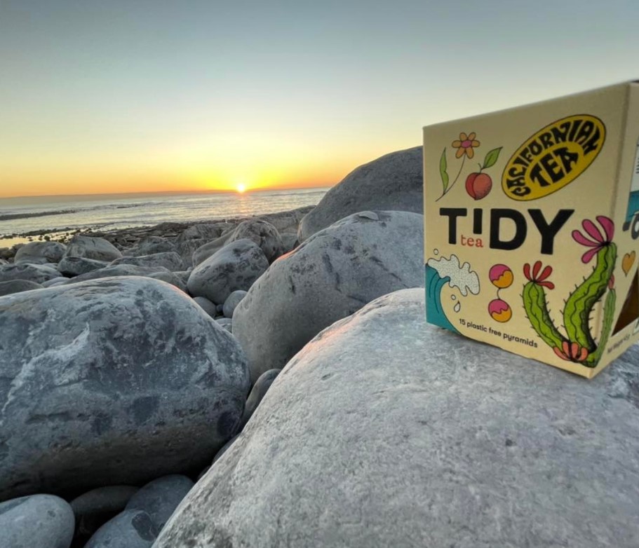 Tidy Tea on rocks