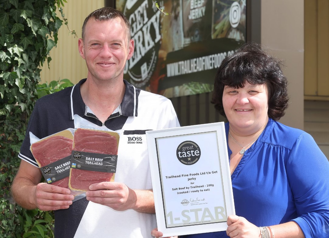 Trailhead owners with award