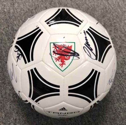 Wales signed ball