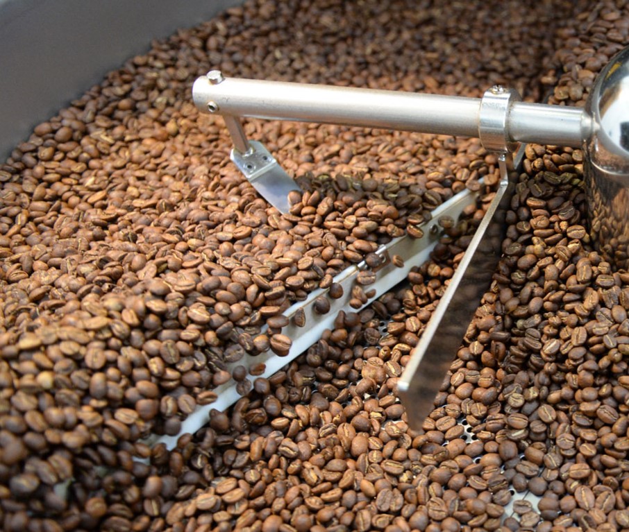 Welsh Coffee Co beans roasting