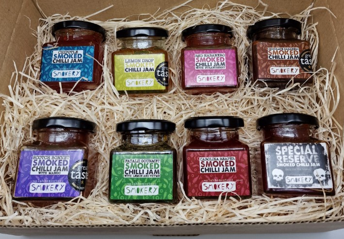Welsh Homestead Smokery smoked chilli jam range
