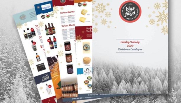 Xmas catalogue page graphic
